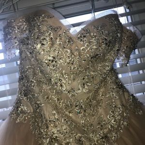 Champagne Quinceañera Dress